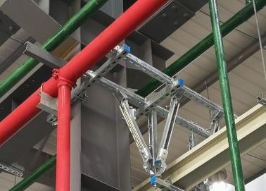 新平该抗震支架的整体式支吊架结构协调性好